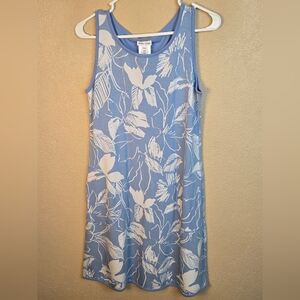 Tribal Jeans Sky Chambray Floral Reversible Midi Dress XS NWT